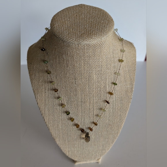 The Unbranded Brand Jewelry - Necklace Peridot, Citrine Smokey Quartz All Natural Gemstone Necklace